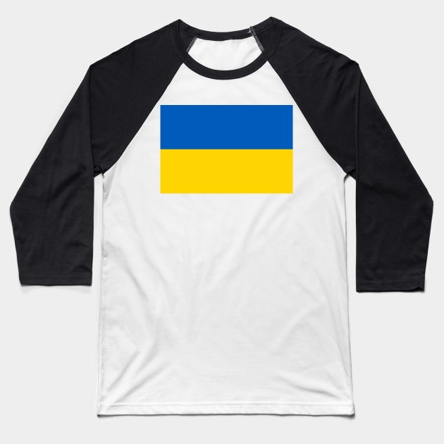 Flag of Ukraine Baseball T-Shirt by brigadeiro